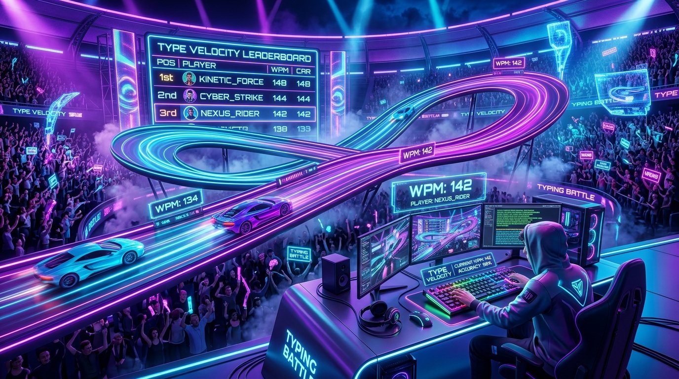 Live multiplayer typing battle race arena