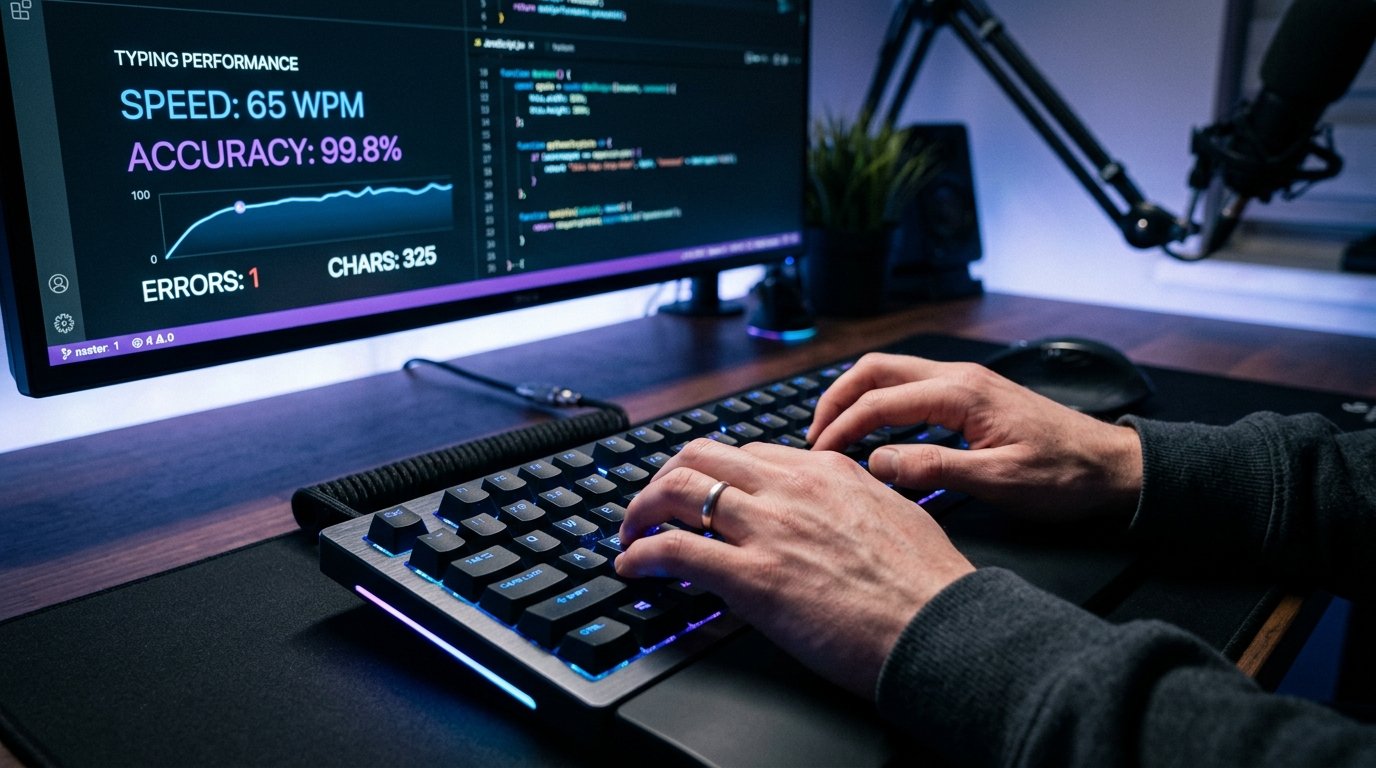 Real-time typing performance telemetry and speed analytics