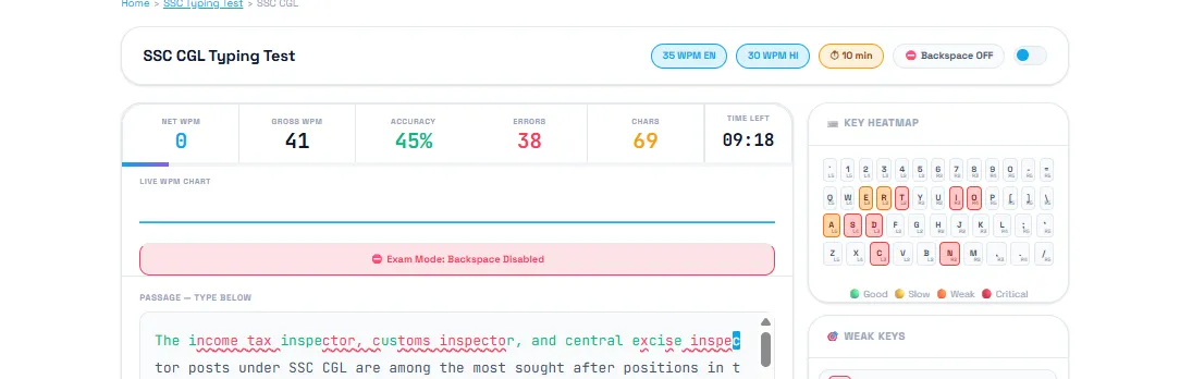 Indias Best Typing Platform for SSC, Railway & HC