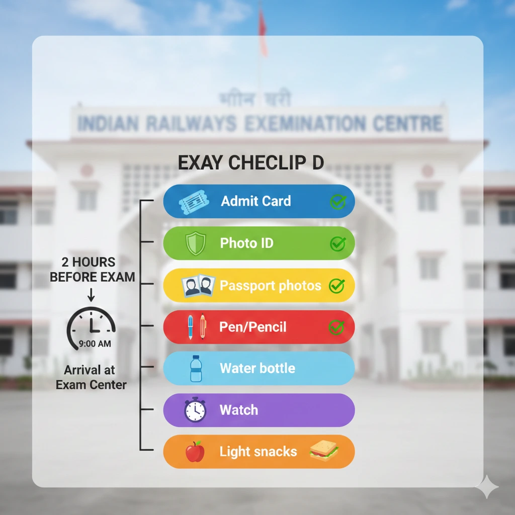 Railway Group D exam day checklist and preparation tips