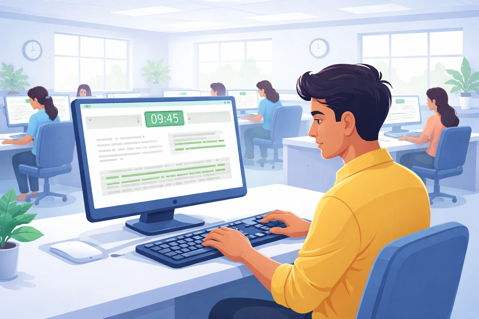 Exam day tips for High Court typing test first attempt confidence accuracy management