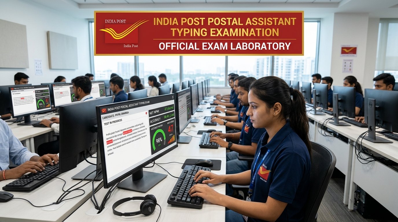 India Post Postal Assistant Typing Examination Official Computer Lab