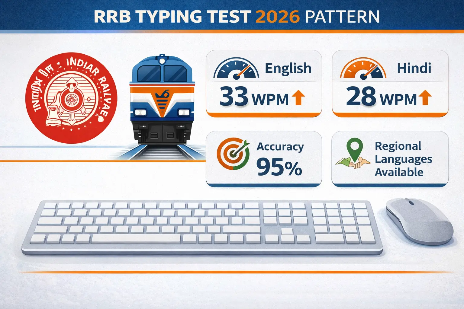 Railway RRB typing test new pattern 2026