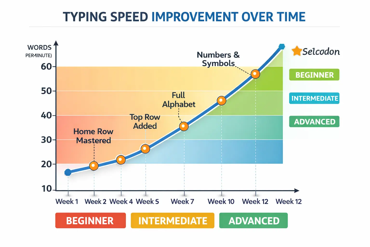 Correct typing posture and ergonomic setup demonstration