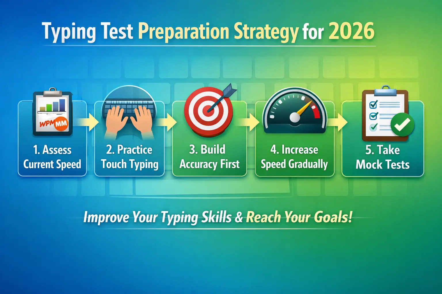 Typing test preparation strategy for 2026 pattern