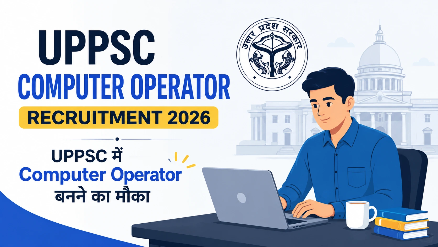 UPPSC Computer Operator Various Post 2026 - 10 Posts Typing Test Hindi 25 WPM English 40 WPM Complete Guide